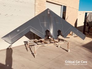 Northrop signage restoration B-2 Stealth Bomber