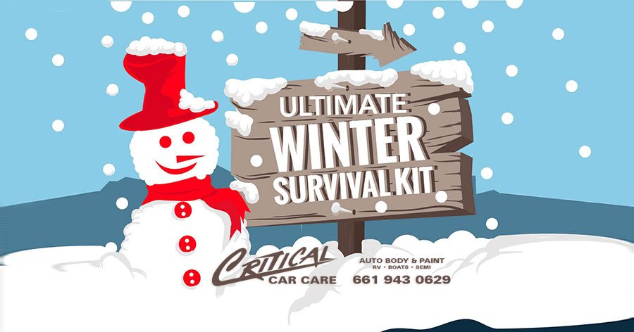 Winter Car Care & Infographic survival kit