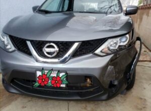 Nissan Rogue front left fender repaired