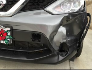 Nissan Rogue front left fender repaired