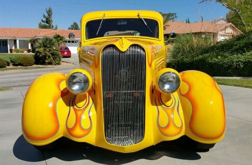 1936 plymouth coupe classic car paint