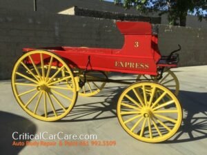 1800's single horse wagon last owned by the city of San Francisco
