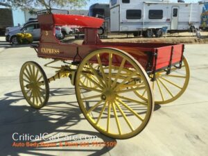 1800's single horse wagon last owned by the city of San Francisco