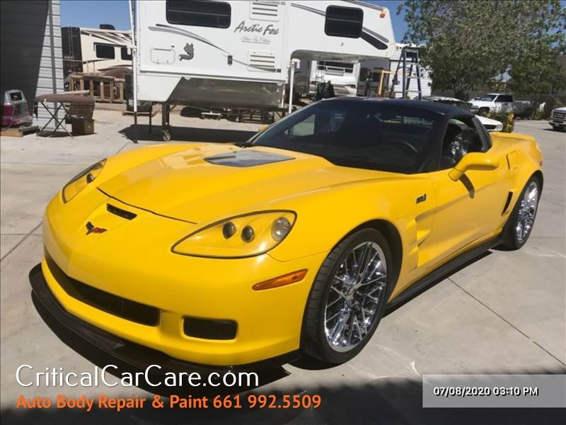 2009 Chevy Corvette ZR1 w/3ZR Before and After Crash