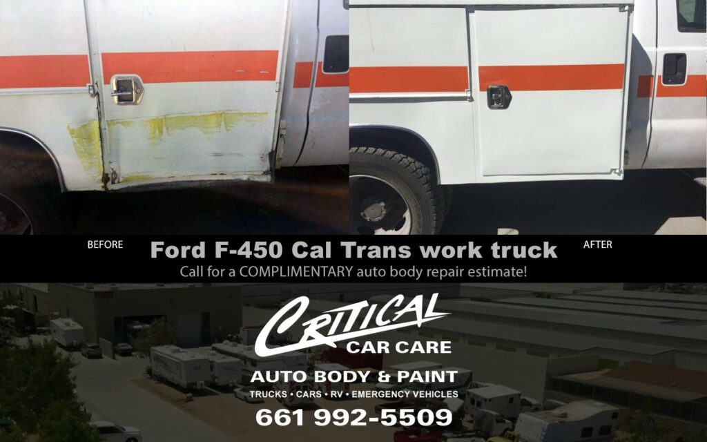 Cal Trans work truck auto body and paint